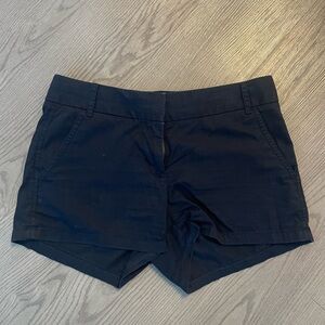 Navy J Crew Chino Shorts